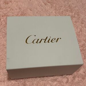 Cartier White Box with Gold Logo